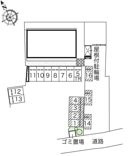 ★手数料０円★さいたま市西区佐知川　月極駐車場（LP）